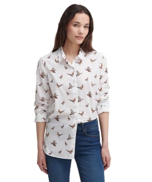 Women’s Barbour Safari Shirt - Grouse Print