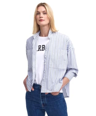 Women's Barbour Violetta Shirt - Chambray Stripe
