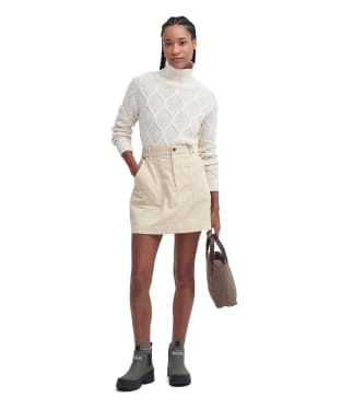 Women's Barbour Anya Mini Skirt - White Pepper