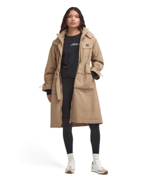 Women's Barbour International Roberta Showerproof Trench Coat - Light Trench