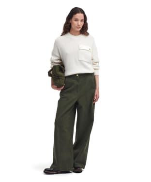 Women's Barbour Allerston Trousers - New Olive