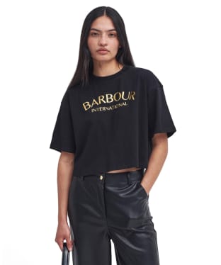 Women's Barbour International Milla T-Shirt - Black