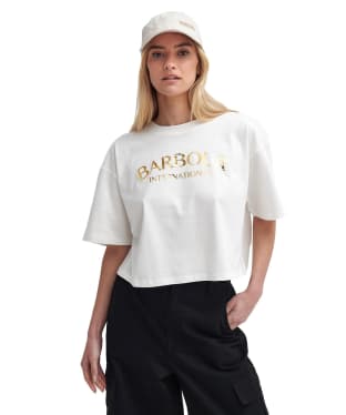 Women's Barbour International Milla T-Shirt - Off White