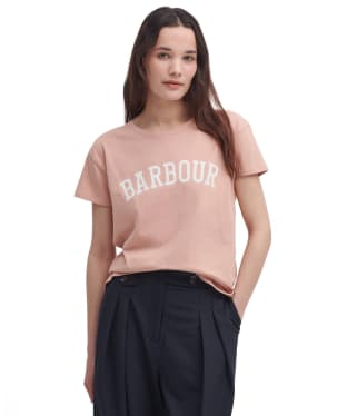 Women's Barbour Northumberland Classic T-Shirt - Mahogany Rose