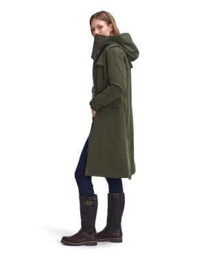 Women's Barbour Redway Waterproof Jacket - Olive / Classic Tartan