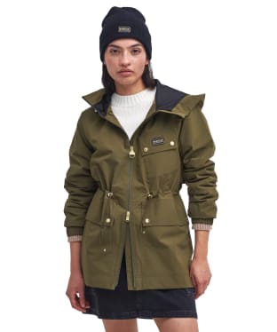 Women's Barbour International Alicia Waterproof Jacket - Empire Green