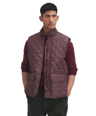 Men's Barbour New Lowerdale Quilted Gilet - Winter Blackberry