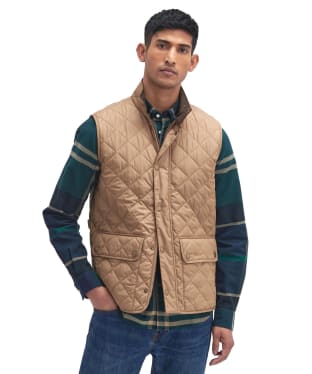 Men's Barbour New Lowerdale Quilted Gilet - Light Sandstone