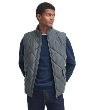 Men's Barbour City Chelsea Quilted Gilet - Charcoal