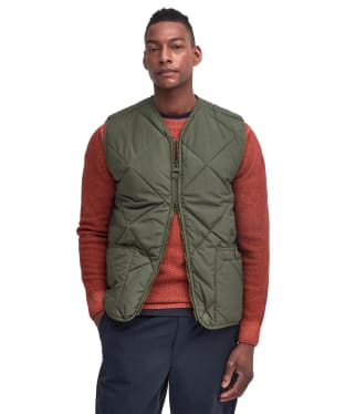 Men's Barbour Field Quilted Gilet - Fern