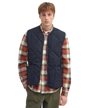 Men's Barbour Field Quilted Gilet - Navy