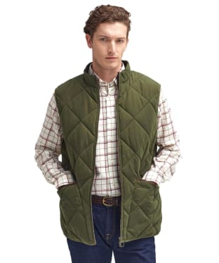 Men's Barbour Country Liddesdale Quilted Gilet - Olive