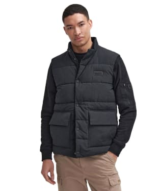 Men's Barbour International Morville Puffer Gilet - Black