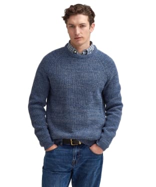 Men's Barbour Horseford Crew Neck Sweater - River Blue