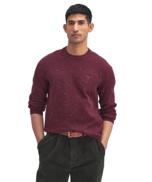 Men's Barbour Tainsbury Crew Neck Sweater - Merlot