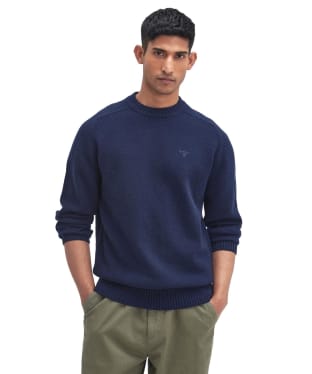 Men's Barbour Grangetown Crew Neck Sweater - Navy