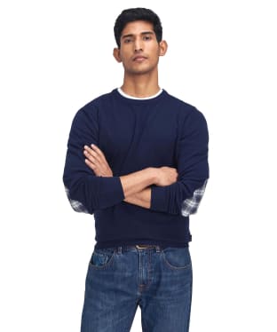 Men's Barbour Marlow Crew Neck Sweater - Navy