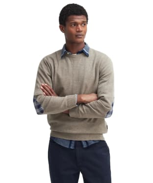 Men's Barbour Marlow Crew Neck Sweater - Stone