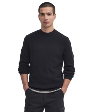 Men's Barbour International Crawley Crew Neck Jumper - New Black