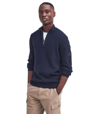 Men's Barbour International Crawley Funnel Neck Jumper - Navy