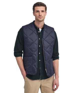 Men's Barbour Large Box Quilted Liner - Navy