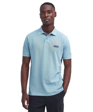 Men's Barbour International Essential Polo - Concrete Blue