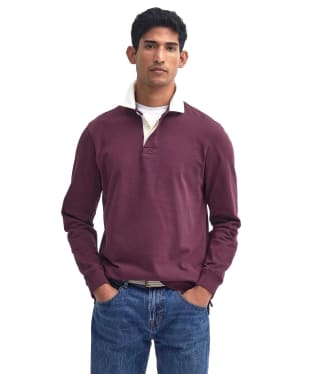 Men's Barbour Howtown Rugby Shirt - Merlot