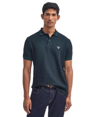 Men's Barbour Haverton Tailored Polo Shirt - Black