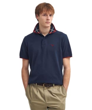 Men's Barbour Brodie Tailored Polo Shirt - Navy