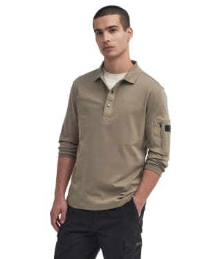 Men's Barbour International Bradley Snap Polo Shirt - Brindle