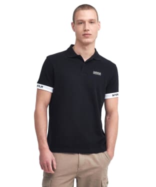 Men's Barbour International Heim Polo Shirt - Black