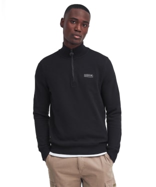 Men’s Barbour International Essential Half Zip Sweater - Black / Pewter