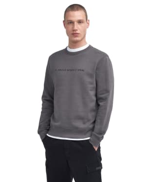 Men's Barbour International Shadow Crew Sweatshirt - Plum Grey