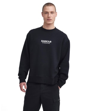 Men's Barbour International Formula Oversized Crew Sweatshirt - Black