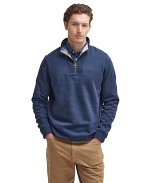 Men's Barbour Nelson Half Zip Sweatshirt - Navy