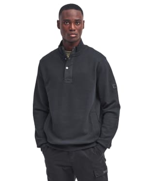 Men's Barbour International Flight Half Zip Sweatshirt - Black