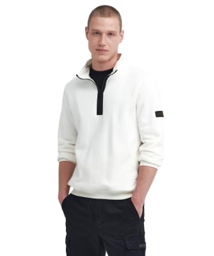 Men's Barbour International Outline Funnel Neck Sweatshirt - Whisper White