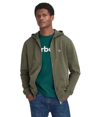 Men's Barbour Beckhill Hoodie - Mid Olive