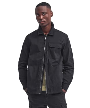 Men's Barbour International Maze Peached Overshirt - Black