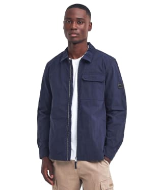 Men's Barbour International Maze Peached Overshirt - Navy