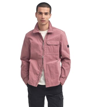 Men's Barbour International Maze Peached Overshirt - Granite Pink