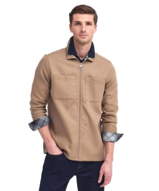 Men's Barbour Dalton Tailored Twill Overshirt - Military Brown