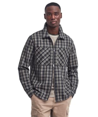 Men's Barbour International Phoenix Check Overshirt - Charcoal Mix