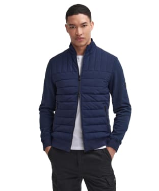Men's Barbour International Counter Quilted Sweat - Navy