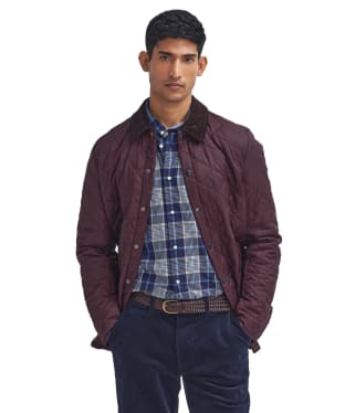 Men's Barbour Heritage Liddesdale Quilted Jacket - Winter Blackberry