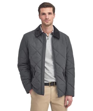 Men's Barbour City Chelsea Quilted Jacket - Charcoal