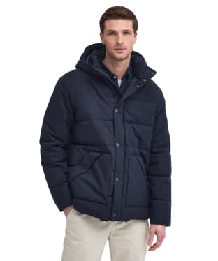 Men's Barbour Brampton Puffer Jacket - Dark Navy