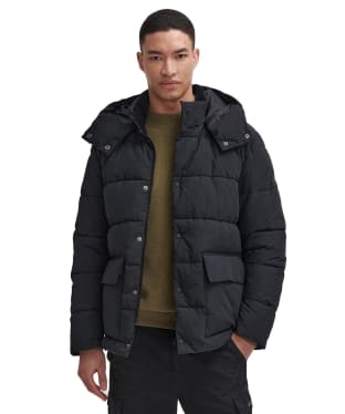 Men's Barbour International Thornham Puffer Jacket - Black