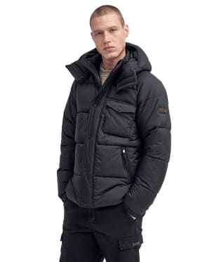 Men's Barbour International Haze Puffer Jacket - Black