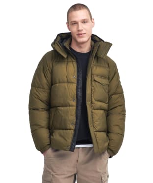 Men's Barbour International Haze Puffer Jacket - Military Olive